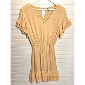Boho Country Cream Dress Size Medium